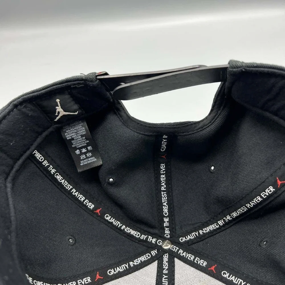 Air Jordan Hat Men Black Embroidered‎ Logo Jumpman Snap Back Cap